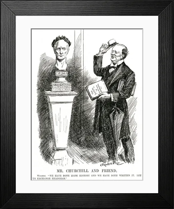 Framed Print : Winston Churchill - Punch Cartoon Framed Print : Winston Churchill - Punch Cartoon