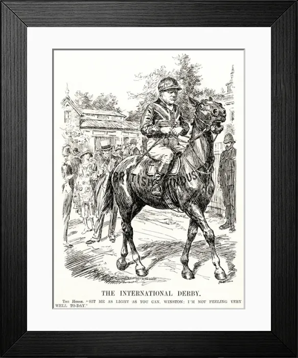 Framed Print : Winston Churchill - Punch Cartoon Framed Print : Winston Churchill - Punch Cartoon