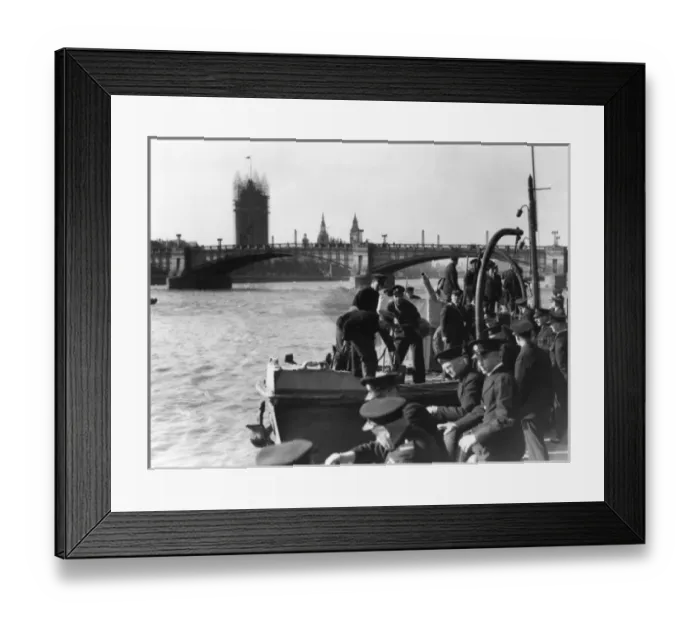 Framed Print : Massey Shaw fireboat on the River Thames Framed Print : Massey Shaw fireboat on the River Thames