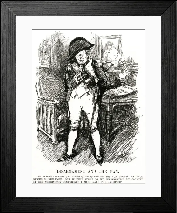 Framed Print : Winston Churchill - Punch Cartoon Framed Print : Winston Churchill - Punch Cartoon