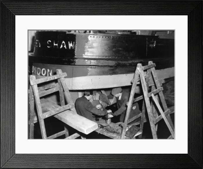 Framed Print : Massey Shaw fireboat under repair Framed Print : Massey Shaw fireboat under repair