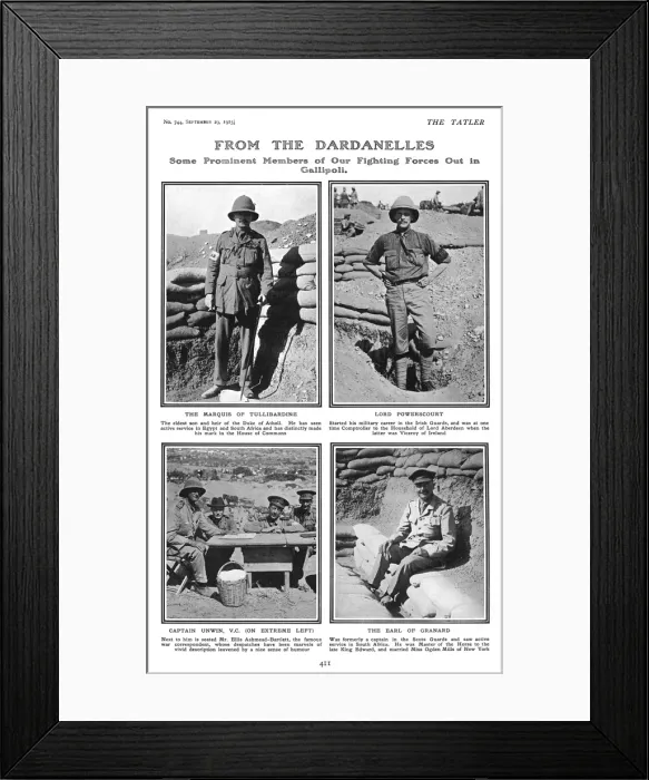 Framed Print : Prominent personalities serving in Gallipoli, WW1 Framed Print : Prominent personalities serving in Gallipoli, WW1