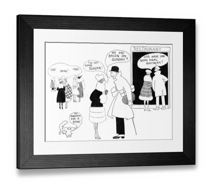 Framed Print : Food shortages, WW1 Framed Print : Food shortages, WW1