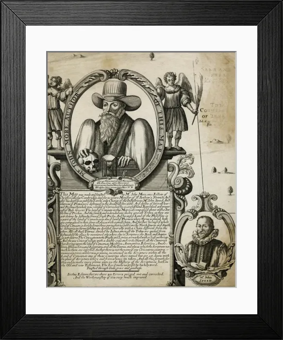 Framed Print : John More, clergyman and cartographer Framed Print : John More, clergyman and cartographer