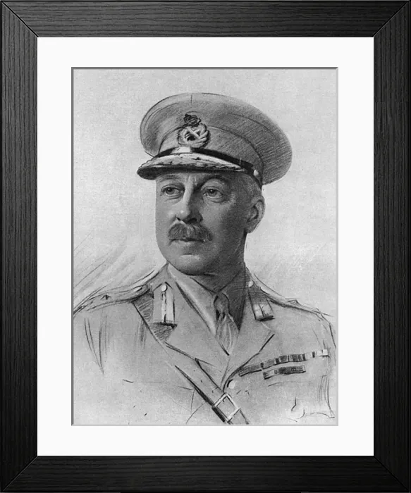 Framed Print : Major-General R. Hutchinson, Director of Organisation Framed Print : Major-General R. Hutchinson, Director of Organisation
