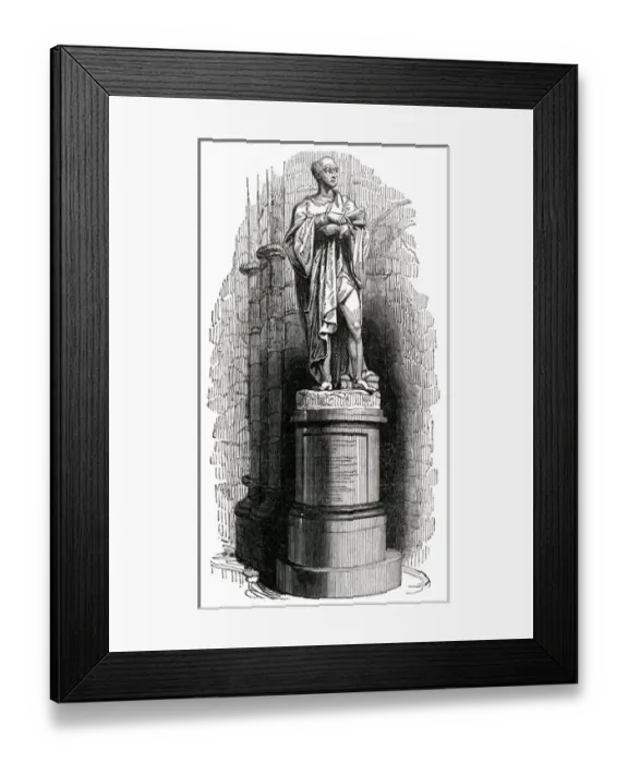 Framed Print : George Canning - Statue in Westminster Abbey, London