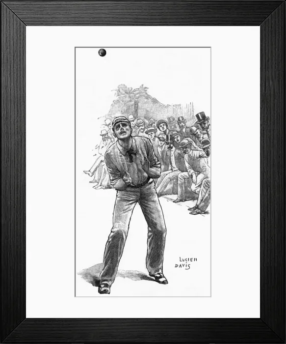 Framed Print : Cricket Catching Framed Print : Cricket Catching