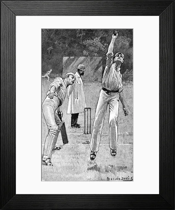 Framed Print : Cricket Caught and Bowled Framed Print : Cricket Caught and Bowled
