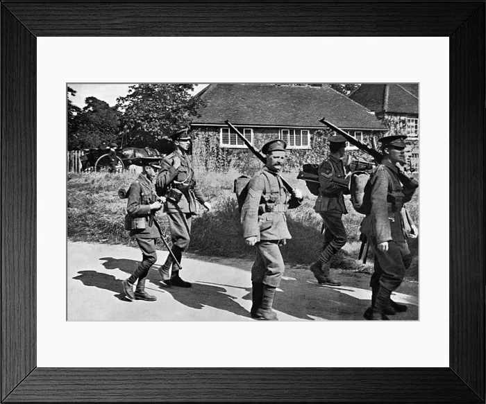 Framed Print : Edward, Prince of Wales joins army at start of World War I Framed Print : Edward, Prince of Wales joins army at start of World War I