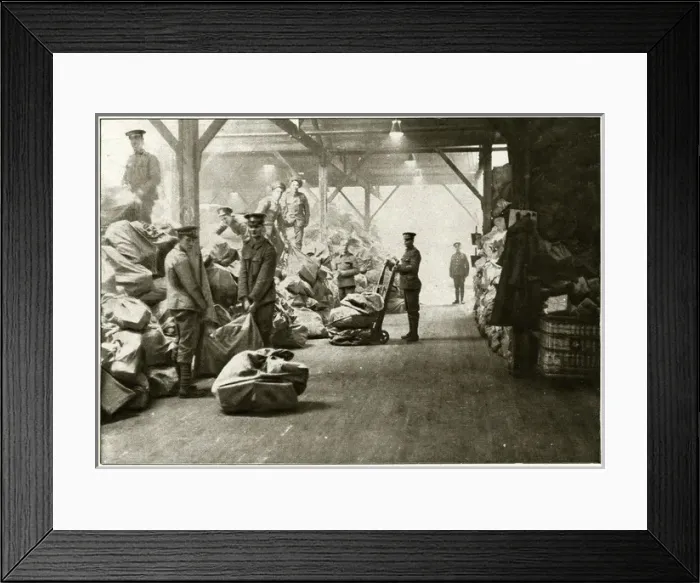Framed Print : Departure of mail to British Soldiers Framed Print : Departure of mail to British Soldiers