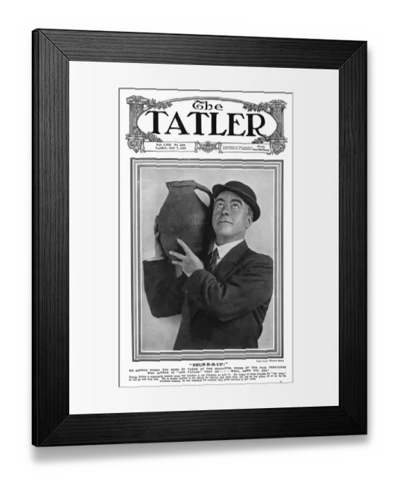 Framed Print : Tatler cover - George Robey Framed Print : Tatler cover - George Robey