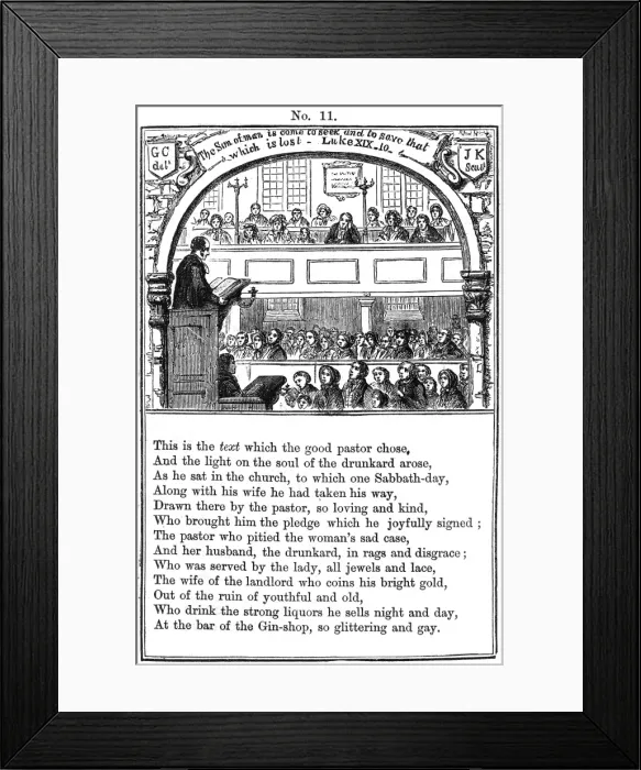 Framed Print : Cruikshank, The Gin Shop, plate 11 Framed Print : Cruikshank, The Gin Shop, plate 11
