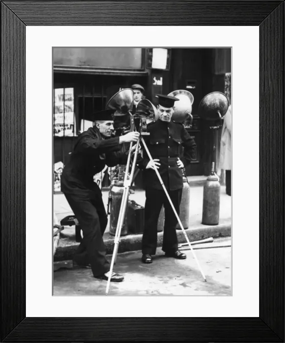 Framed Print : London Fire Brigade photographer, Barbican, London Framed Print : London Fire Brigade photographer, Barbican, London
