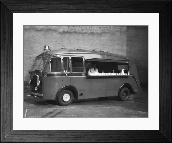 Framed Print : Refreshment vehicle at Lambeth HQ Framed Print : Refreshment vehicle at Lambeth HQ