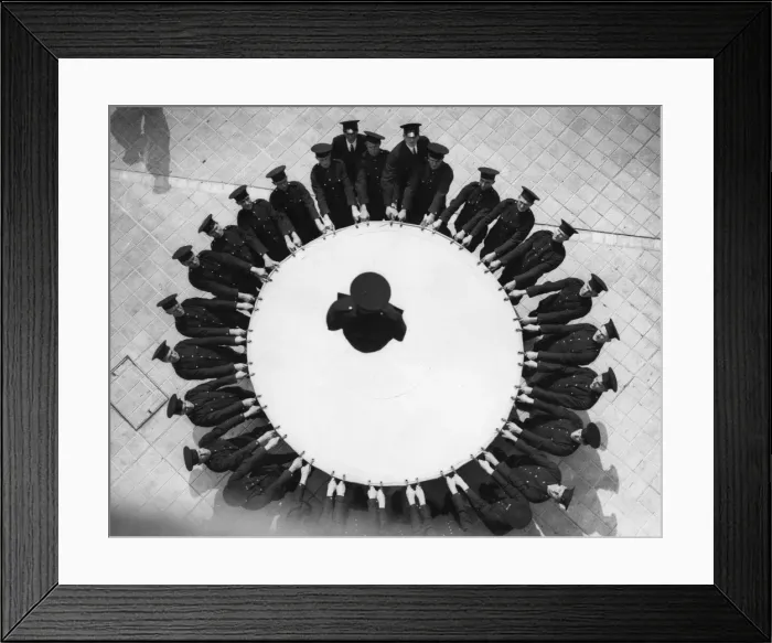 Framed Print : Firefighters in display at Lambeth HQ, London Framed Print : Firefighters in display at Lambeth HQ, London