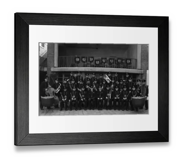 Framed Print : Regional HQ band at LFB Headquarters, Lambeth Framed Print : Regional HQ band at LFB Headquarters, Lambeth