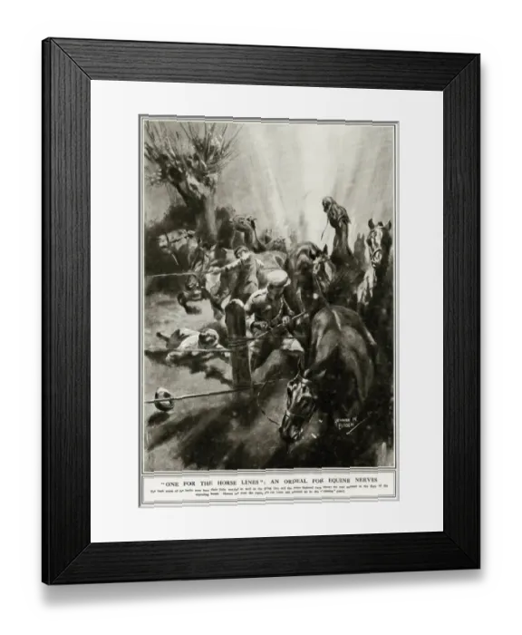 Framed Print : Ordeal for horses on the Western Front, 1917 Framed Print : Ordeal for horses on the Western Front, 1917
