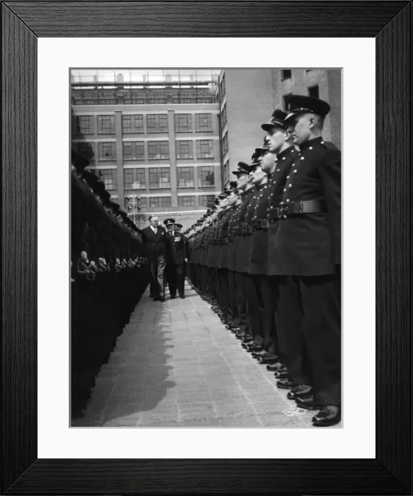 Framed Print : LFB annual review and inspection at HQ Framed Print : LFB annual review and inspection at HQ