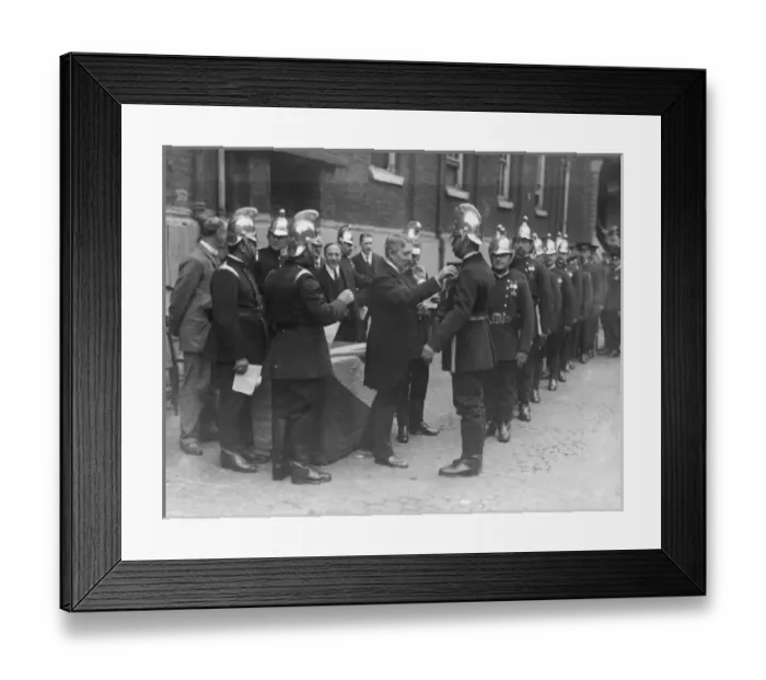 Framed Print : Presentation of long service medals, Southwark HQ Framed Print : Presentation of long service medals, Southwark HQ