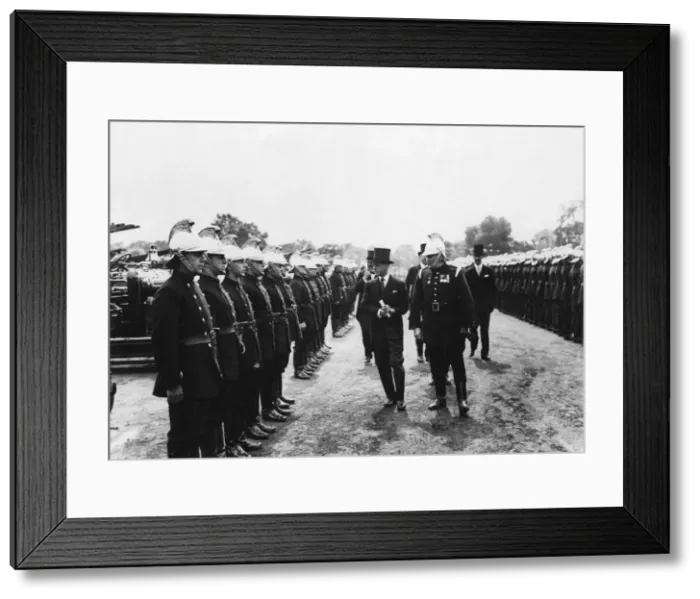 Framed Print : Prince of Wales at London Fire Brigade Annual Review Framed Print : Prince of Wales at London Fire Brigade Annual Review