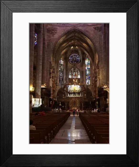 Framed Print : Palma, Mallorca, Spain - Interior - Cathedral Sa Seu Framed Print : Palma, Mallorca, Spain - Interior - Cathedral Sa Seu