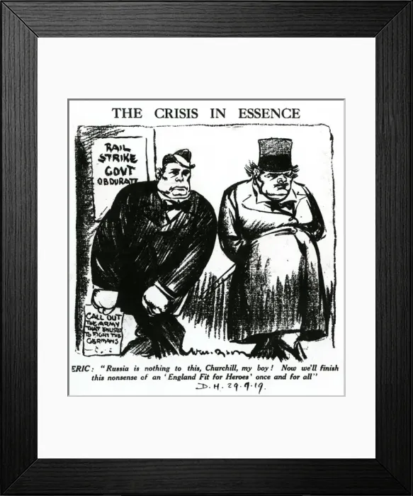 Framed Print : Winston Churchill - Daily Herald Cartoon Framed Print : Winston Churchill - Daily Herald Cartoon