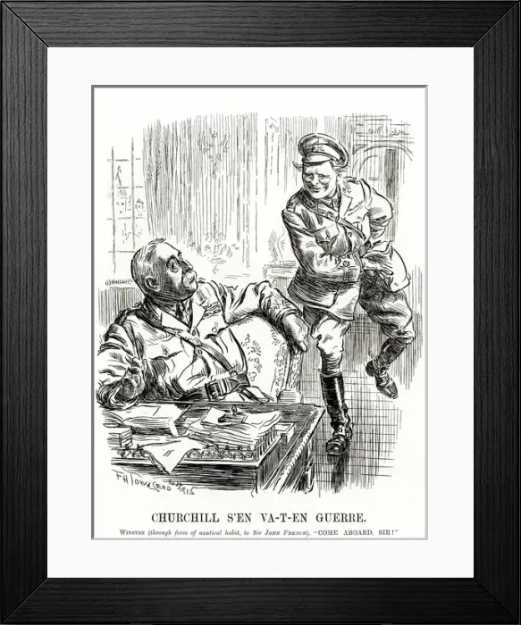 Framed Print : Winston Churchill - Punch Cartoon Framed Print : Winston Churchill - Punch Cartoon