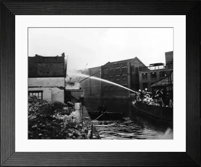 Framed Print : Massey Shaw fireboat at work on the River Thames Framed Print : Massey Shaw fireboat at work on the River Thames