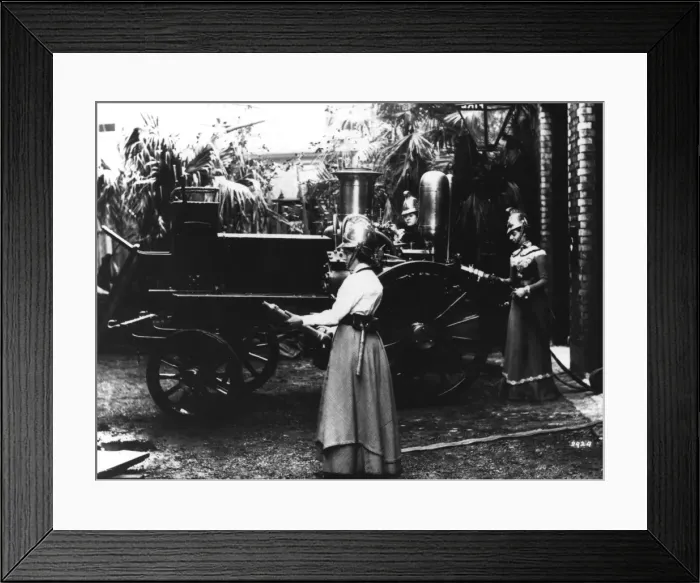 Framed Print : Members of Ladies Fire Brigade Framed Print : Members of Ladies Fire Brigade