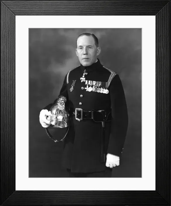 Framed Print : Major Cyril Clarke Borille Morris, LFB Chief Officer Framed Print : Major Cyril Clarke Borille Morris, LFB Chief Officer