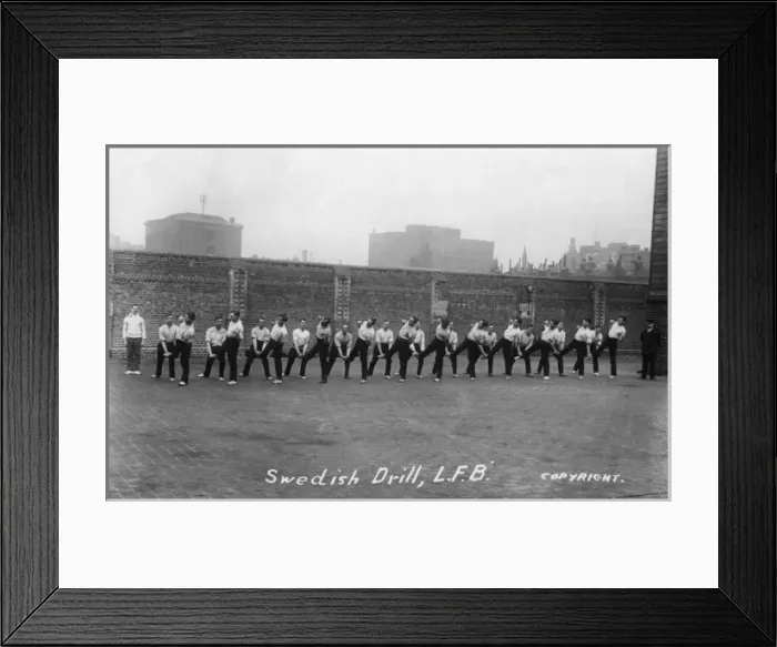 Framed Print : LFB firefighters doing Swedish Drill Framed Print : LFB firefighters doing Swedish Drill