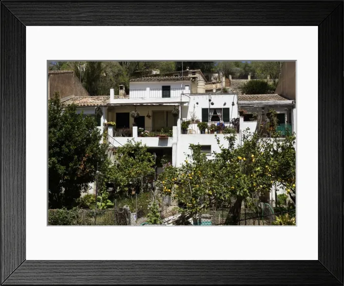 Framed Print : Mallorca, Spain, Valldemossa - Typical Houses Framed Print : Mallorca, Spain, Valldemossa - Typical Houses