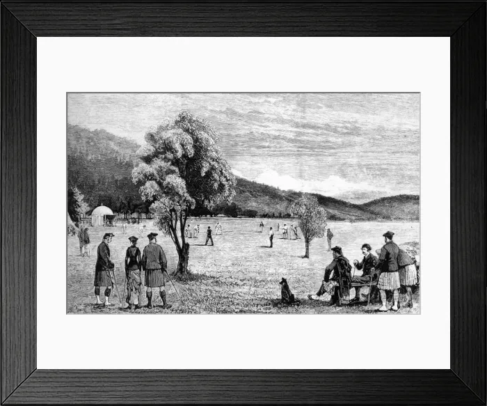 Framed Print : A Cricket Match at Balmoral Framed Print : A Cricket Match at Balmoral
