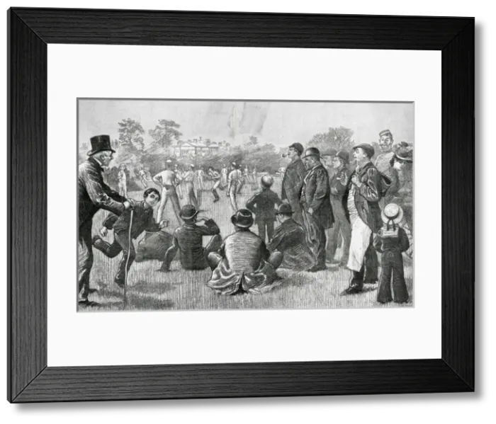Framed Print : Cricket being played in Regents Park, London Framed Print : Cricket being played in Regents Park, London