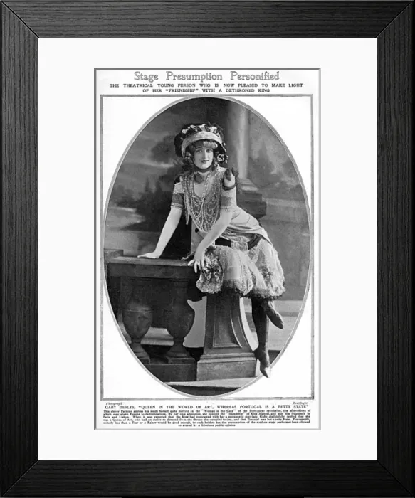 Framed Print : Gaby Deslys & her role in the Portuguese revolution Framed Print : Gaby Deslys & her role in the Portuguese revolution