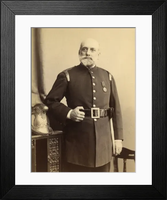 Framed Print : Studio photo of Superintendent William Port Framed Print : Studio photo of Superintendent William Port