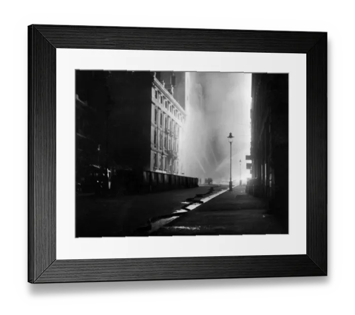 Framed Print : Blitz in the City of London - Queen Victoria Street, WW2 Framed Print : Blitz in the City of London - Queen Victoria Street, WW2
