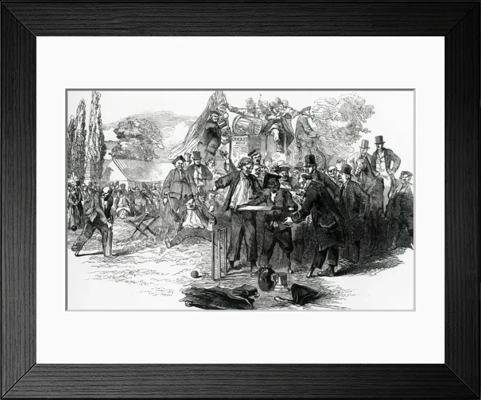 Framed Print : A cricket match of Greenwich Pensioners Framed Print : A cricket match of Greenwich Pensioners