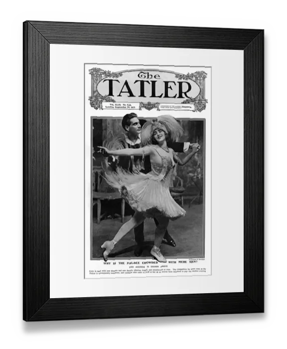 Framed Print : Tatler cover - Gaby Deslys Framed Print : Tatler cover - Gaby Deslys
