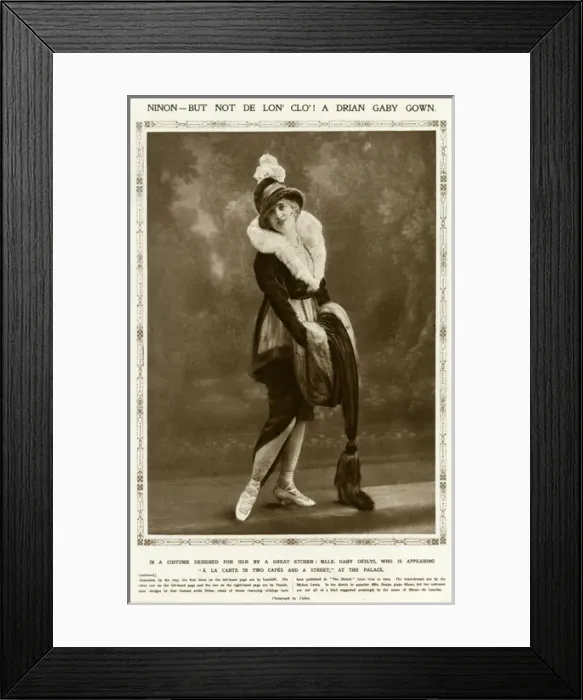 Framed Print : Gaby Deslys Framed Print : Gaby Deslys