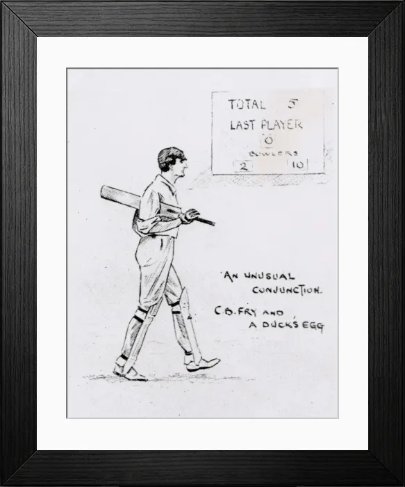 Framed Print : Cricket Match, England v Australia 1902 Framed Print : Cricket Match, England v Australia 1902