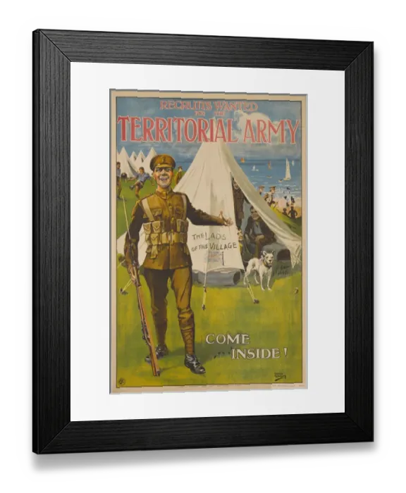 Framed Print : British Military Recruitment Poster - Inter-war period Framed Print : British Military Recruitment Poster - Inter-war period