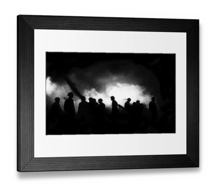 Framed Print : Blitz in London - Shell Mex, Fulham, WW2 Framed Print : Blitz in London - Shell Mex, Fulham, WW2