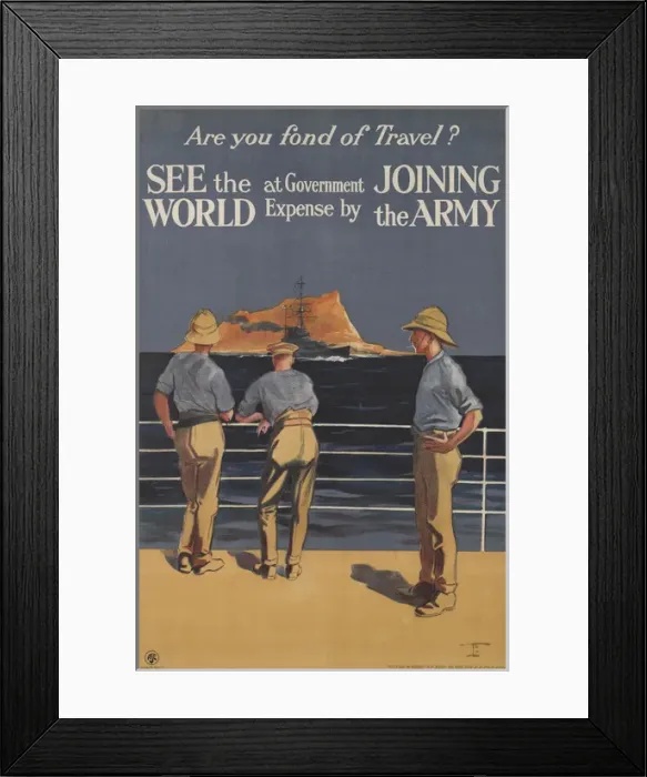 Framed Print : British Military Recruitment Poster - Inter-war period Framed Print : British Military Recruitment Poster - Inter-war period