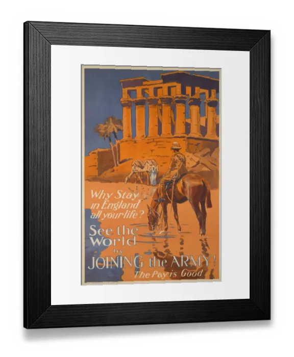 Framed Print : British Military Recruitment Poster - Inter-war period Framed Print : British Military Recruitment Poster - Inter-war period