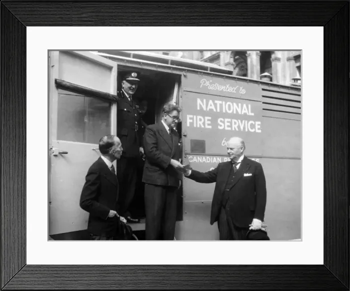 Framed Print : First mobile kitchen donation, WW2 Framed Print : First mobile kitchen donation, WW2