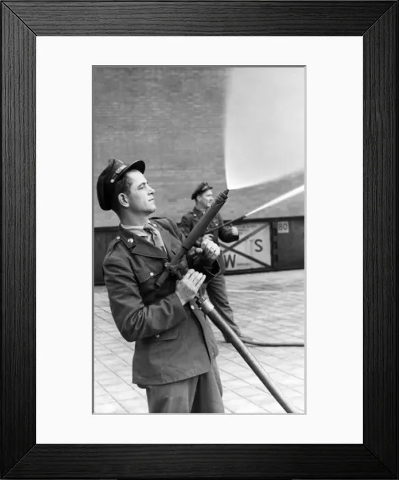 Framed Print : American fog gun in operation, WW2 Framed Print : American fog gun in operation, WW2