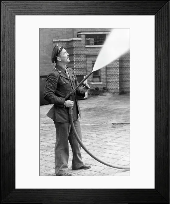 Framed Print : American fog gun in operation, WW2 Framed Print : American fog gun in operation, WW2