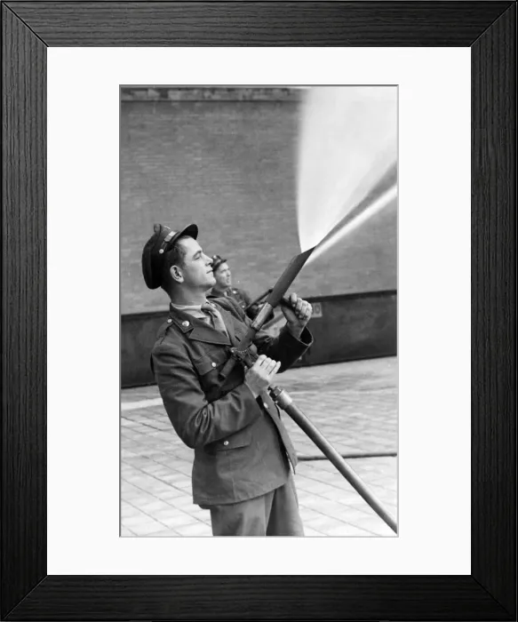 Framed Print : American fog gun in operation, WW2 Framed Print : American fog gun in operation, WW2