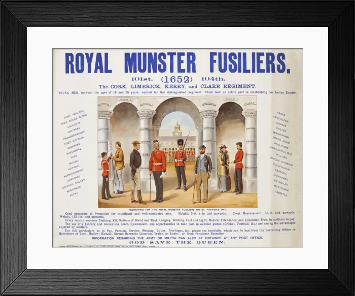 Framed Print : Recruitment Poster - British Military Framed Print : Recruitment Poster - British Military